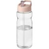 Bidon H2O Base® o pojemności 650 ml z wieczkiem z słomką P069269C pale blush pink / przezroczysty