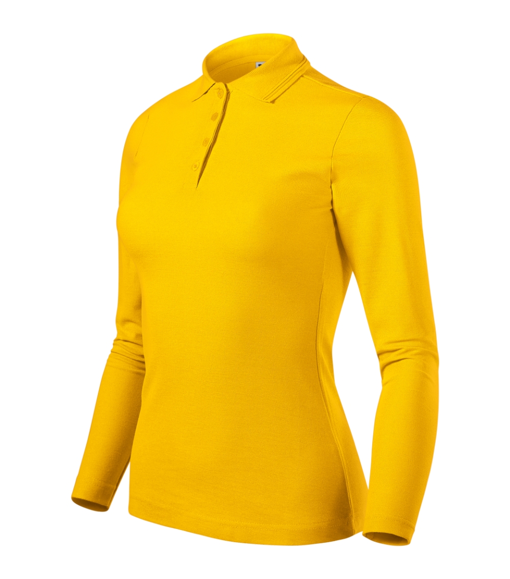 Koszulka polo damska Pique Polo LS P049292F żółty