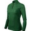 Koszulka polo damska Pique Polo LS P049292F zieleń butelkowa