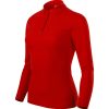 Koszulka polo damska Pique Polo LS P049292F czerwony