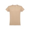 THC LUANDA. T-shirt męski z bawełny rurkowej P032114S jasny brąz