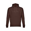 THC PHOENIX. Bluza (unisex) z kapturem z bawełny i poliestru P033468S ciemny brąz