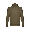 THC PHOENIX. Bluza (unisex) z kapturem z bawełny i poliestru P033468S wojskowy zielony