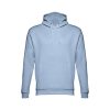 THC PHOENIX. Bluza (unisex) z kapturem z bawełny i poliestru P033468S pastelowy niebieski