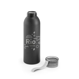 RIO. Aluminiowym ABS pochodzącego z recyklingu (100% z rAL) butelka z zakrętką z PP 660 ml P037100S ST-94059-W