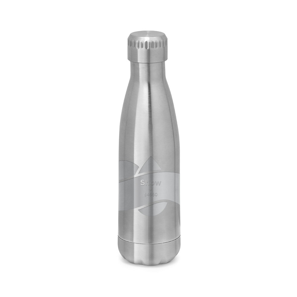 SHOW. Butelka ze stali nierdzewnej o pojemności 510 ml P037259S satynowy srebrny