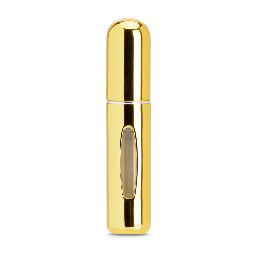LINDEN. Aluminiowy atomizer do perfum z możliwością łatwego napełniania P145286S złoty