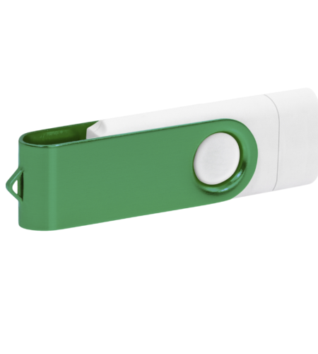 Pamięć USB PD-6 OTG-C P061621U biały / ciemnozielony