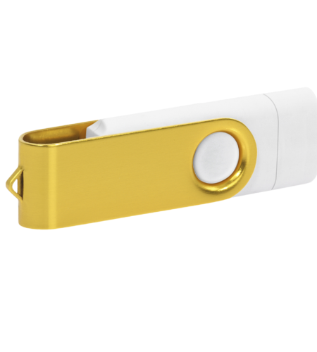Pamięć USB PD-6 OTG-C P061621U biały / żółty