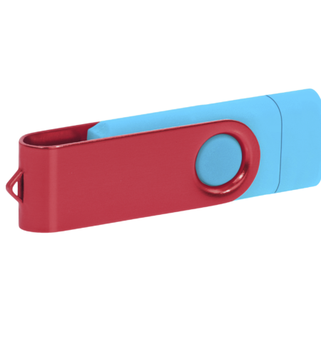 Pamięć USB PD-6 OTG-C P061621U błękitny / czerwony