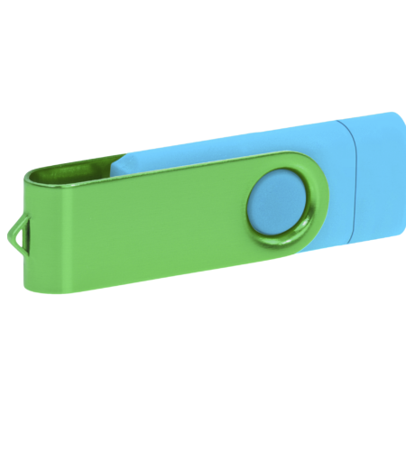 Pamięć USB PD-6 OTG-C P061621U błękitny / zielony