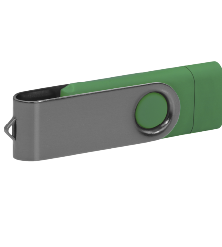 Pamięć USB PD-6 OTG-C P061621U ciemnozielony / grafitowy