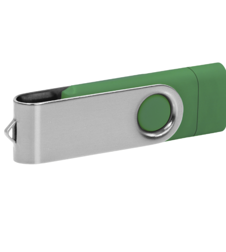 Pamięć USB PD-6 OTG-C P061621U ciemnozielony / srebrny