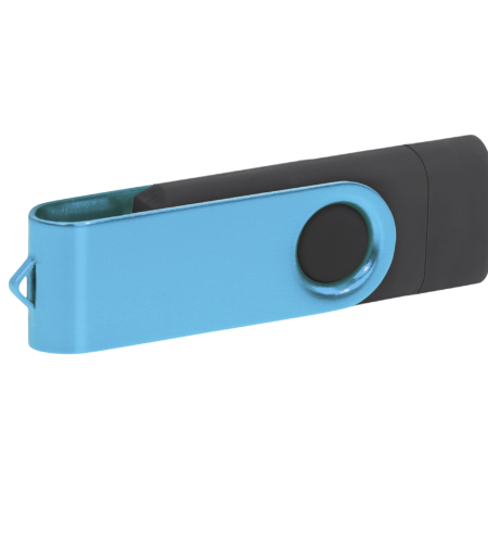 Pamięć USB PD-6 OTG-C P061621U czarny / błękitny