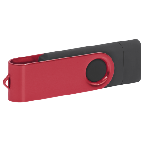 Pamięć USB PD-6 OTG-C P061621U czarny / czerwony