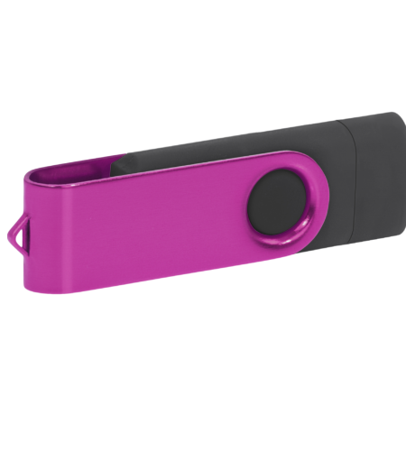Pamięć USB PD-6 OTG-C P061621U czarny / różowy
