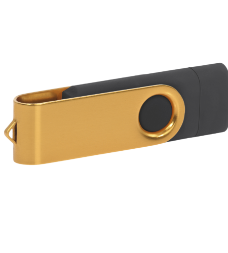 Pamięć USB PD-6 OTG-C P061621U czarny / złoty