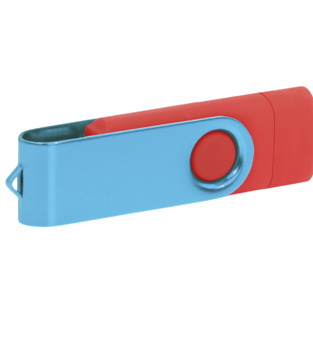 Pamięć USB PD-6 OTG-C P061621U czerwony / błękitny