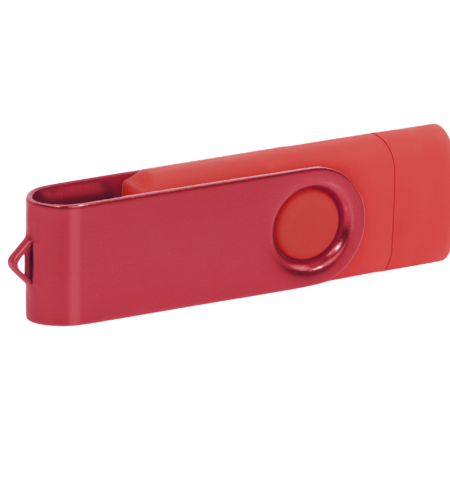 Pamięć USB PD-6 OTG-C P061621U czerwony / czerwony