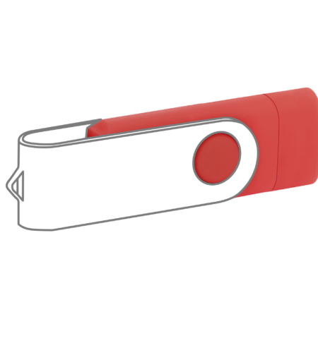 Pamięć USB PD-6 OTG-C P061621U czerwony / miks kolorów