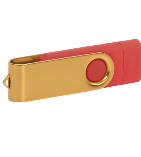 Pamięć USB PD-6 OTG-C P061621U czerwony / złoty
