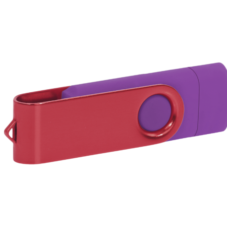 Pamięć USB PD-6 OTG-C P061621U fioletowy / czerwony