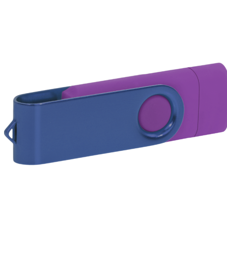 Pamięć USB PD-6 OTG-C P061621U fioletowy / granatowy