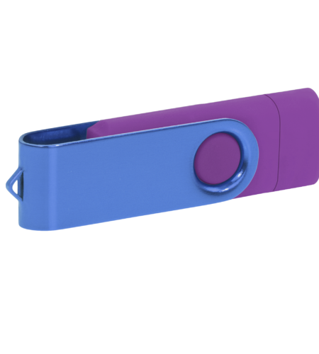 Pamięć USB PD-6 OTG-C P061621U fioletowy / niebieski