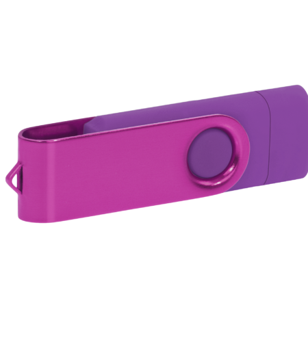 Pamięć USB PD-6 OTG-C P061621U fioletowy / różowy