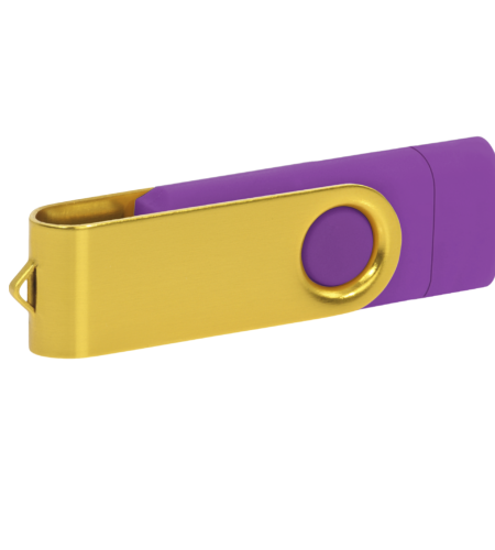 Pamięć USB PD-6 OTG-C P061621U fioletowy / żółty