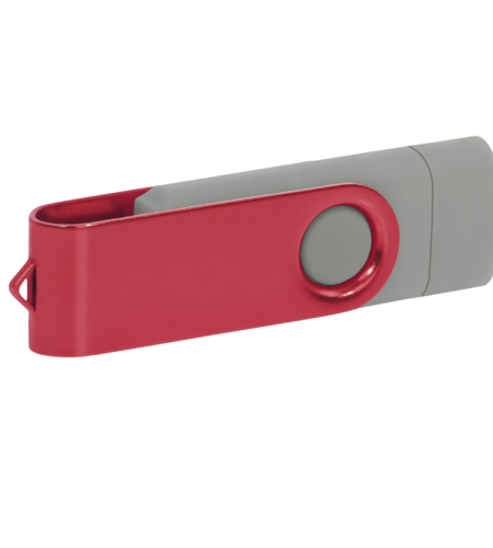 Pamięć USB PD-6 OTG-C P061621U grafitowy / czerwony