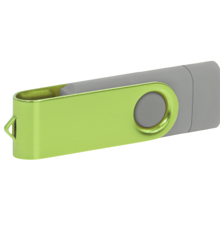 Pamięć USB PD-6 OTG-C P061621U grafitowy / jasnozielony
