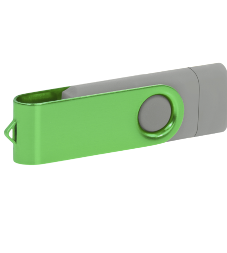 Pamięć USB PD-6 OTG-C P061621U grafitowy / zielony