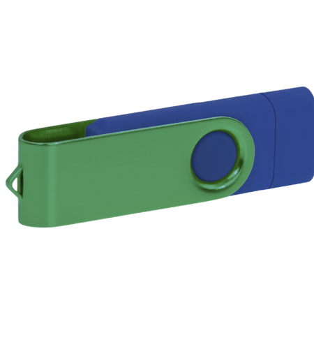 Pamięć USB PD-6 OTG-C P061621U granatowy / ciemnozielony