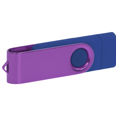 Pamięć USB PD-6 OTG-C P061621U granatowy / fioletowy