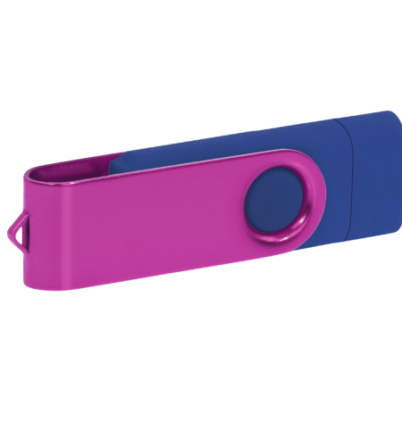 Pamięć USB PD-6 OTG-C P061621U granatowy / różowy