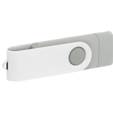 Pamięć USB PD-6 OTG-C P061621U jasnoszary / biały