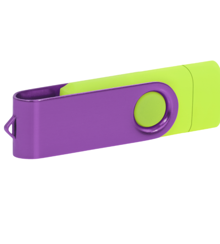 Pamięć USB PD-6 OTG-C P061621U jasnozielony / fioletowy