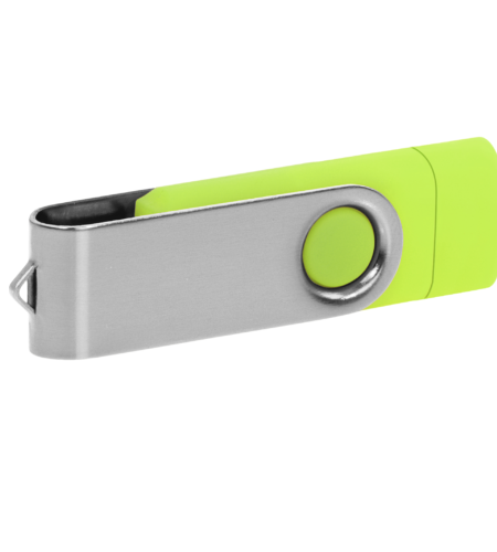 Pamięć USB PD-6 OTG-C P061621U jasnozielony / srebrny