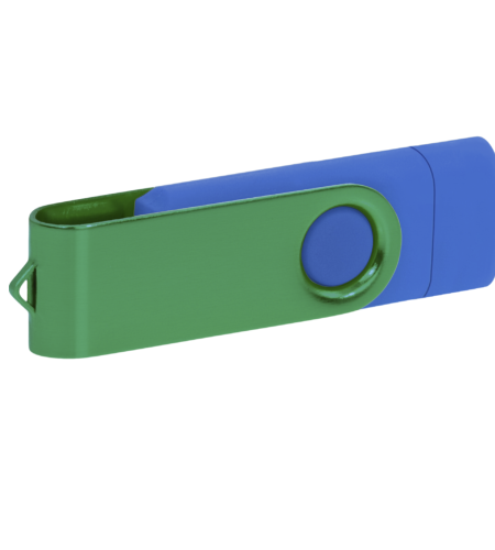 Pamięć USB PD-6 OTG-C P061621U niebieski / ciemnozielony