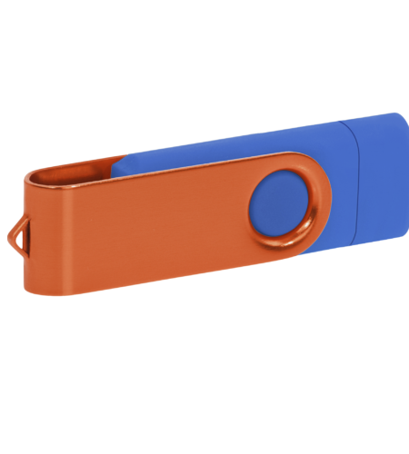 Pamięć USB PD-6 OTG-C P061621U niebieski / pomarańczowy