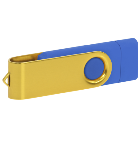 Pamięć USB PD-6 OTG-C P061621U niebieski / żółty