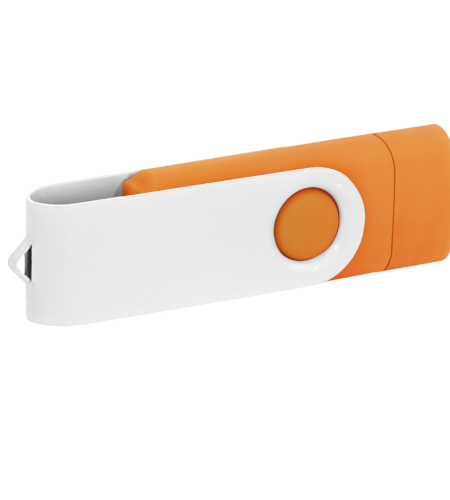 Pamięć USB PD-6 OTG-C P061621U pomarańczowy / biały