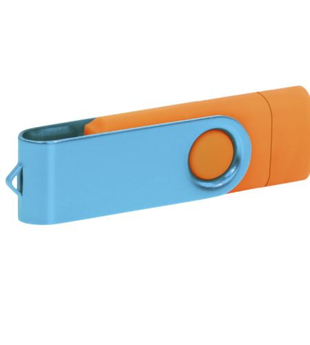 Pamięć USB PD-6 OTG-C P061621U pomarańczowy / błękitny