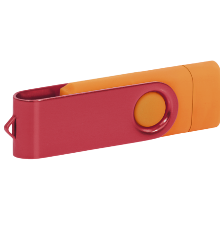 Pamięć USB PD-6 OTG-C P061621U pomarańczowy / czerwony