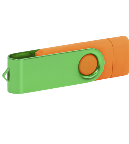 Pamięć USB PD-6 OTG-C P061621U pomarańczowy / zielony