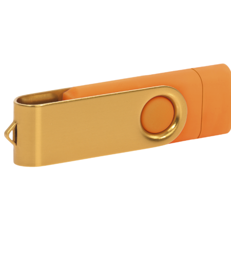 Pamięć USB PD-6 OTG-C P061621U pomarańczowy / złoty