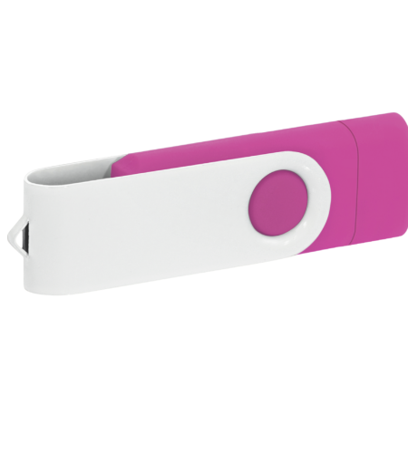 Pamięć USB PD-6 OTG-C P061621U różowy / biały