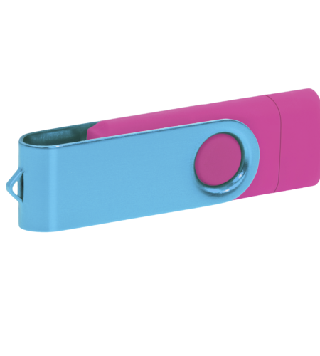 Pamięć USB PD-6 OTG-C P061621U różowy / błękitny