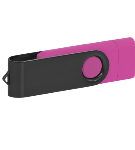 Pamięć USB PD-6 OTG-C P061621U różowy / czarny